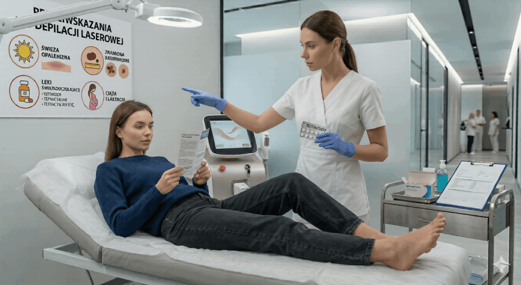 Depilacja laserowa przeciwwskazania – kto nie powinien decydować się na ten zabieg?