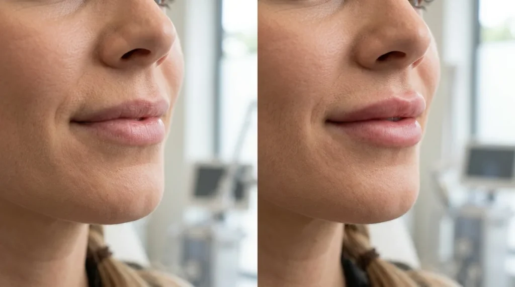 Lip flip przed i po - jak zmieniają się usta po zabiegu?